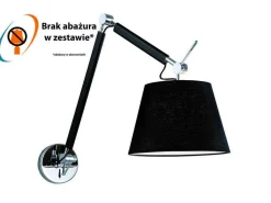 Kinkiet ZYTA S WALL stelaż czarny | black AZ 1844 + AZ 2597 black | czarny - średnica 20 - Azzardo