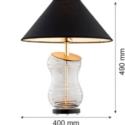 Kryształowa lampa stołowa z abażurem VENETO (8037) - Argon