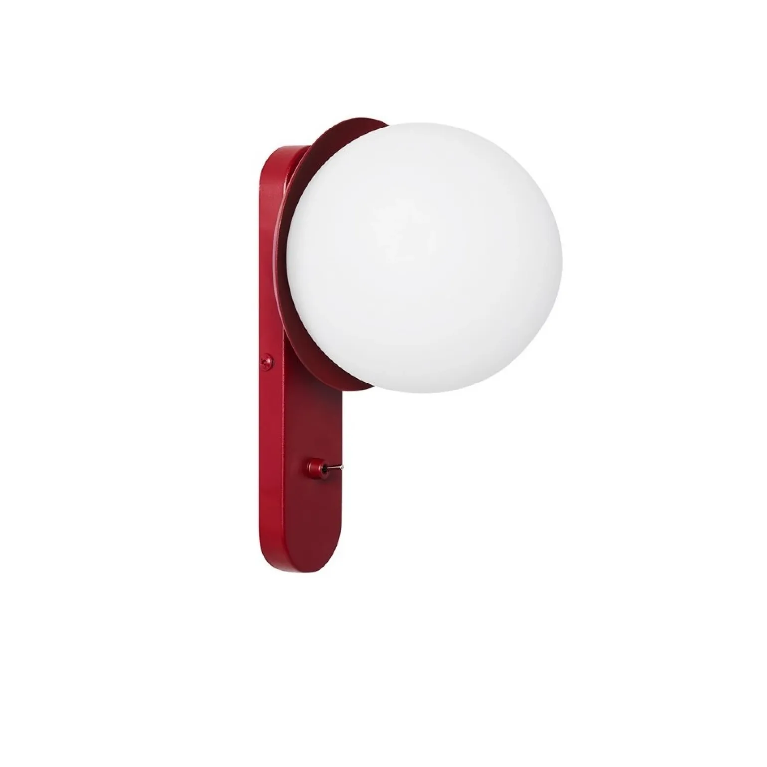 KUUL D1 Burgundowa Lampa Ścienna / Kinkiet Z Włącznikiem (KLD14001) - Ummo