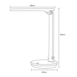 LAMPA BIURKOWA BIAŁA/WHITE (SM-542-WH) - Zuma Line
