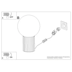Lampa biurkowa HALO czarna (SL.1716) - Sollux Lighting