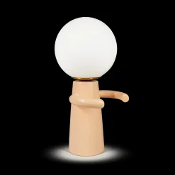 Lampa biurkowa PAUL, ceramiczna z białym przewodem tekstylnym i włącznikiem na przewodzie (LY04PAU/H40/PE) - LYOMA