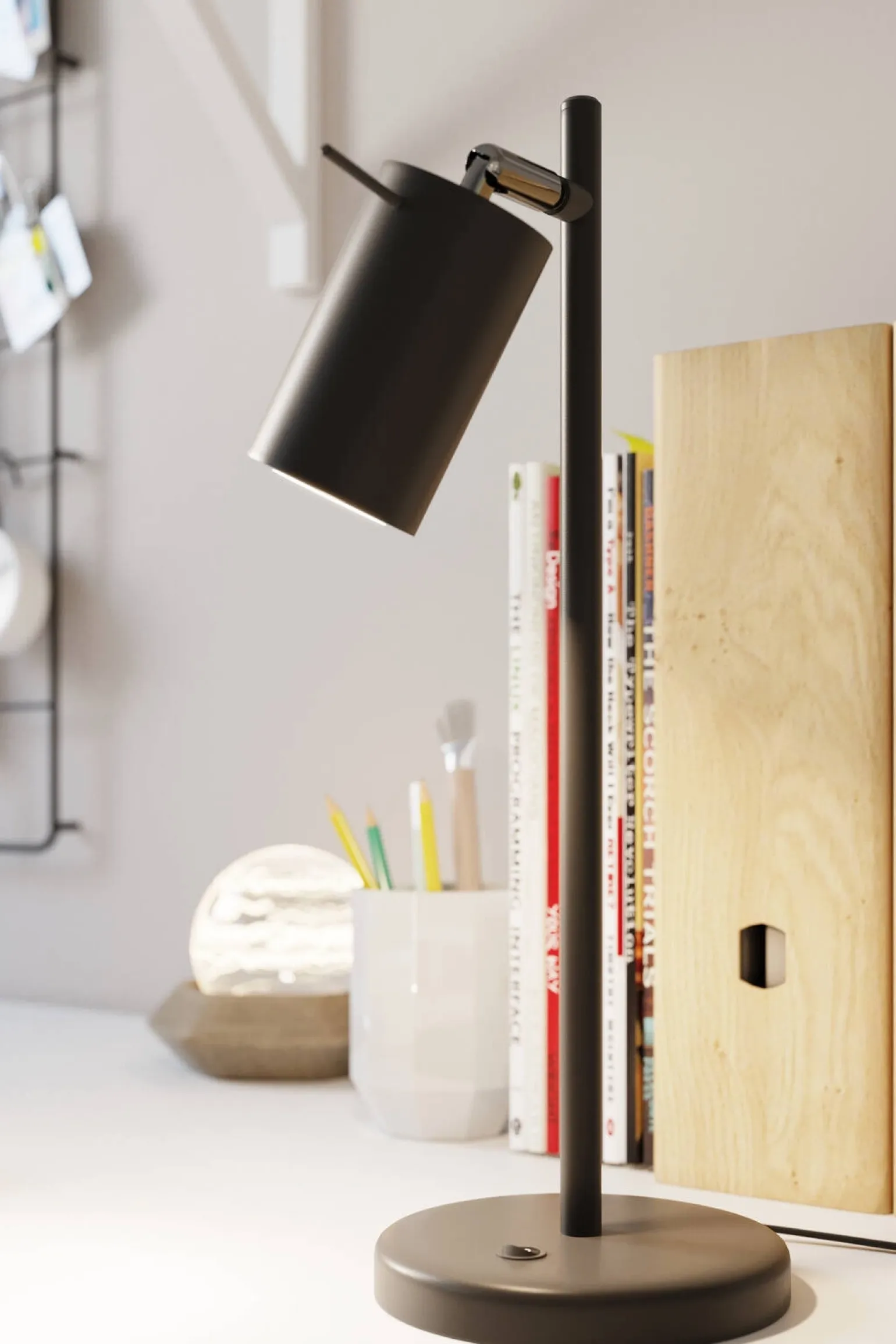 Lampa biurkowa RING czarna (SL.1091) - Sollux