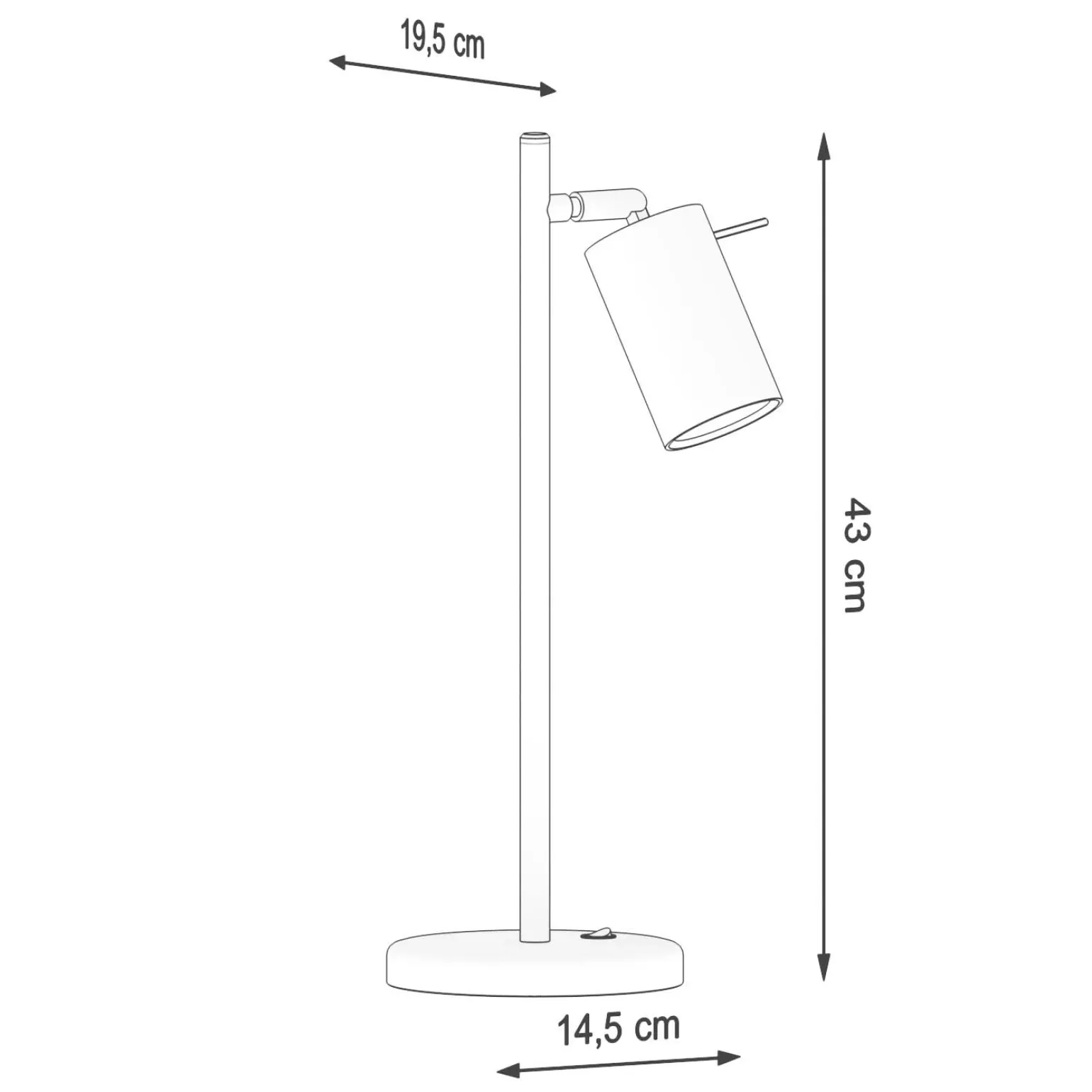 Lampa biurkowa RING czarna (SL.1091) - Sollux