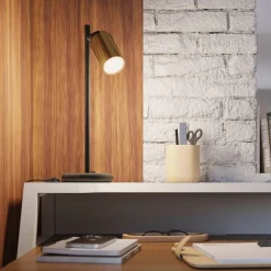 Lampa biurkowa WINX czarny/złoty (SL.1389) - Sollux Lighting