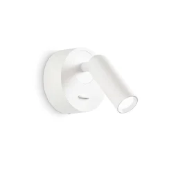 Lampa ścienna / Kinkiet BEAN Biały (BEAN_AP_ROUND_BIANCO) - Ideal Lux