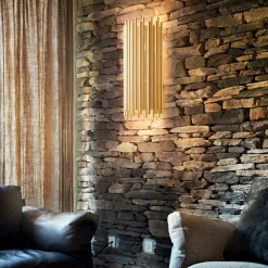 Lampa ścienna / Kinkiet PAN Złoty (PAN_AP2) - Ideal Lux