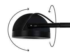 Lampa ścienna GEAR czarna (MSE1501100211) - Moosee