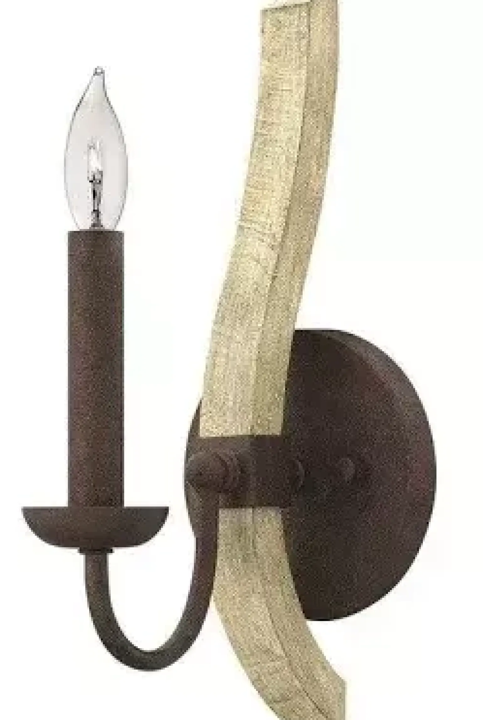 Lampa ścienna, kinkiet MIDDLEFIELD kol. RDZAWE ŻELAZO (HK/MIDDLEFIELD1) - Hinkley - Elstead Lighting