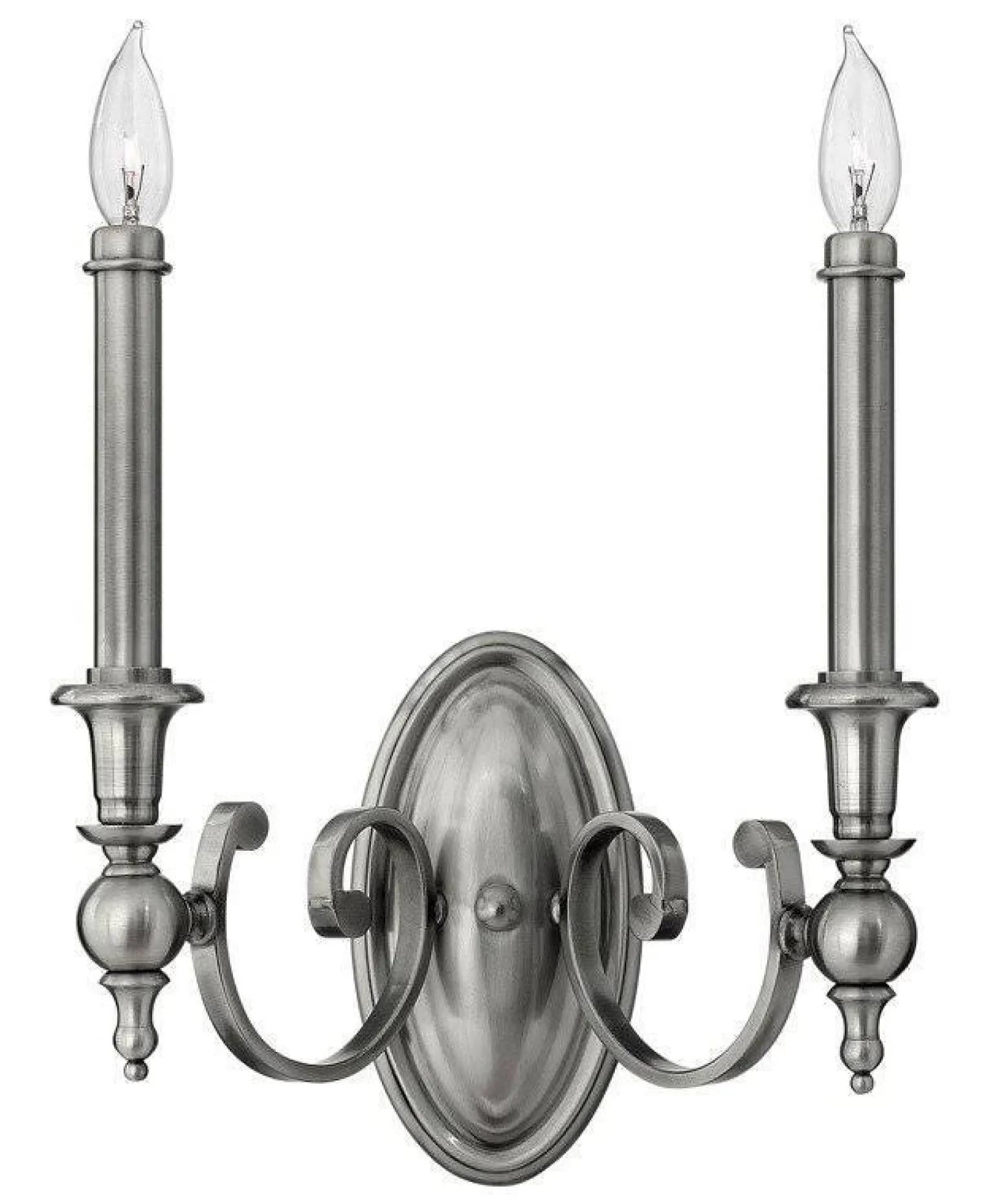 Lampa ścienna, kinkiet YORKTOWN kol. ANTYCZNY NIKIEL (HK/YORKTOWN2) - Hinkley - Elstead Lighting