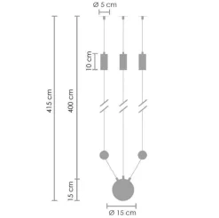 Lampa ścienna LINEA-3 WALL (XT012-3W) - Step into Design