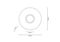 Lampa ścienna ONDA złota (MSE1501100146) - Moosee