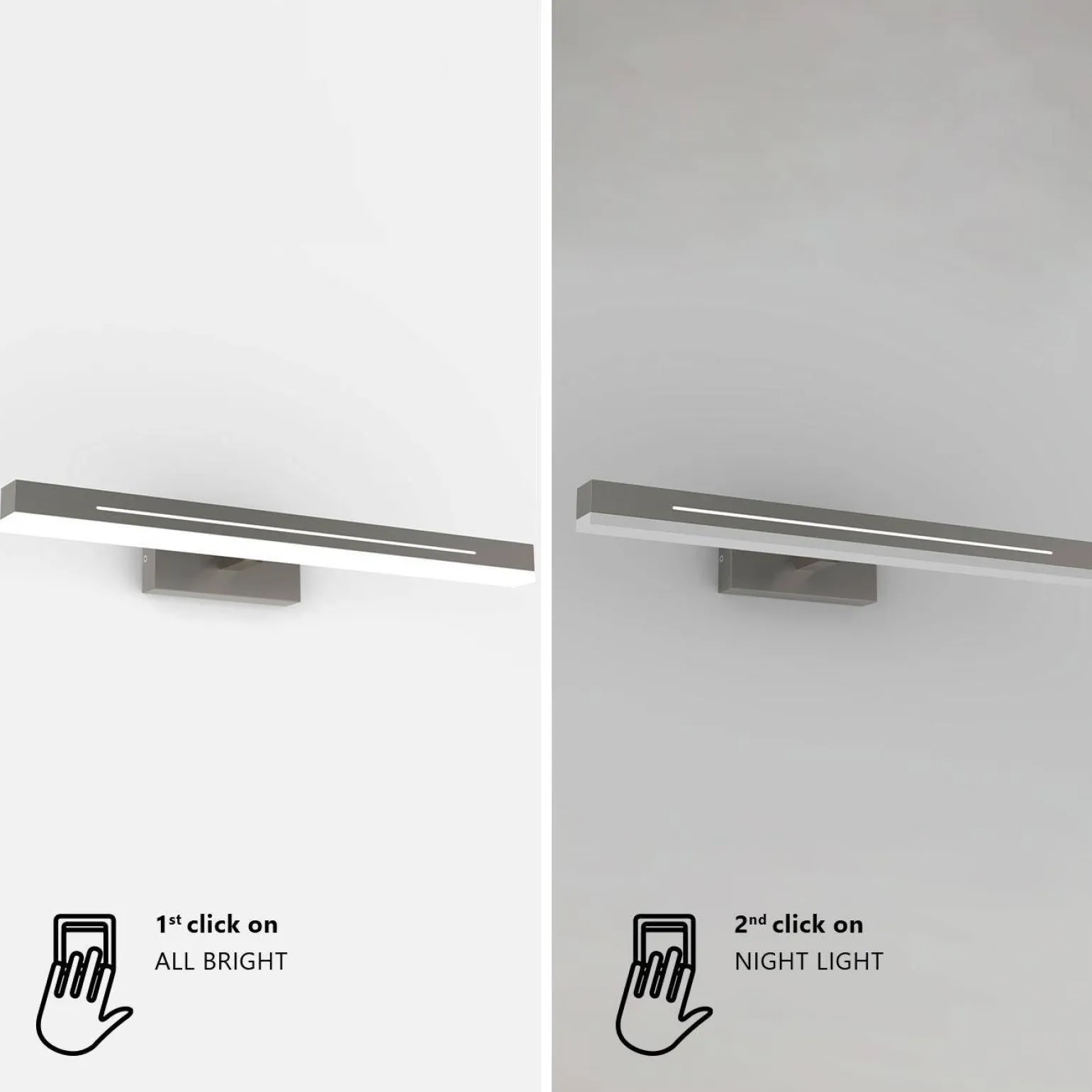 Lampa ścienna OTIS Nordlux LED Aluminium Chrom