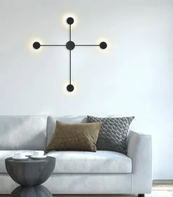 Lampa ścienna SHADOW 4 CLOSE czarna (MSE010100245) - Moosee