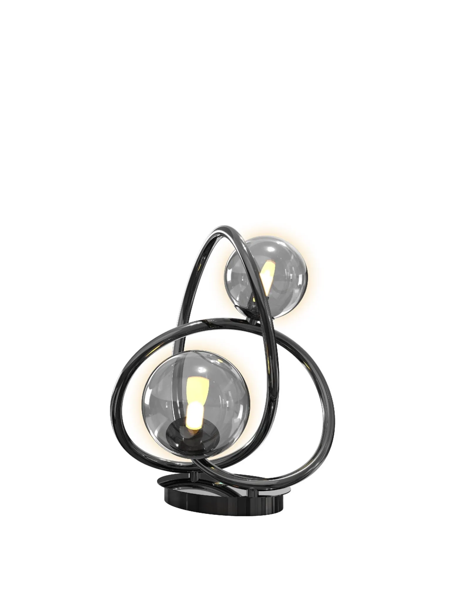 Lampa dekoracyjnana stół NANCY czarny chrom (8014-205) - Aviano Lighting