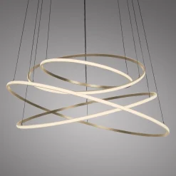 Lampa na pilota, z płynną regulacją wysokości PURE E-FLYING RINGS BRĄZOWA (2566-97) - Paul Neuhaus