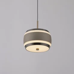 Lampa na pilota, z regulacją światła i wysokości PURE FALLING RINGS BRĄZOWA/CHROM (2503-97) - Paul Neuhaus