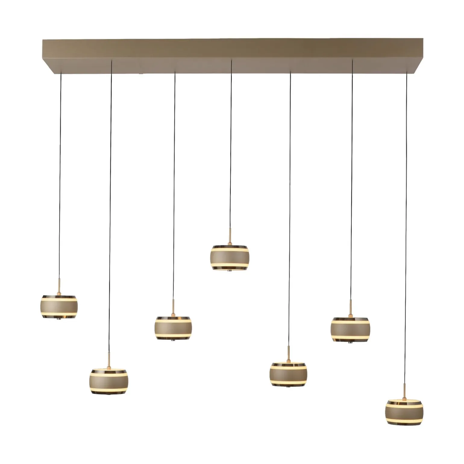 Lampa na pilota, z regulacją światła i wysokości PURE FALLING RINGS BRĄZOWY/CHROM (2505-97) - Paul Neuhaus