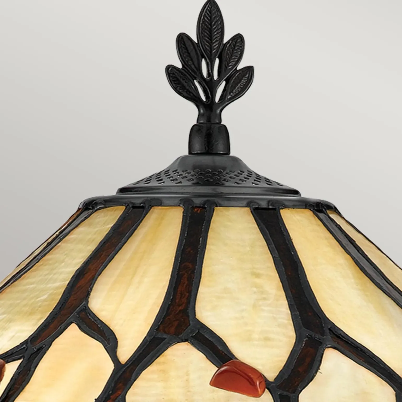 Lampa na stół w stylu Tiffany - Lampa Whispering Valiant brąz (QZ-WHISPERING-TL-VB) - Elstead Lighting