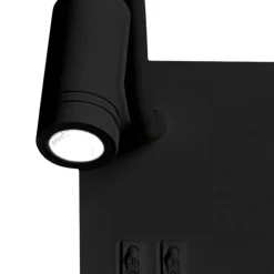 Lampa nocna z półką SHELF BLACK LED 4W+5W+2W (ML6344) - Milagro