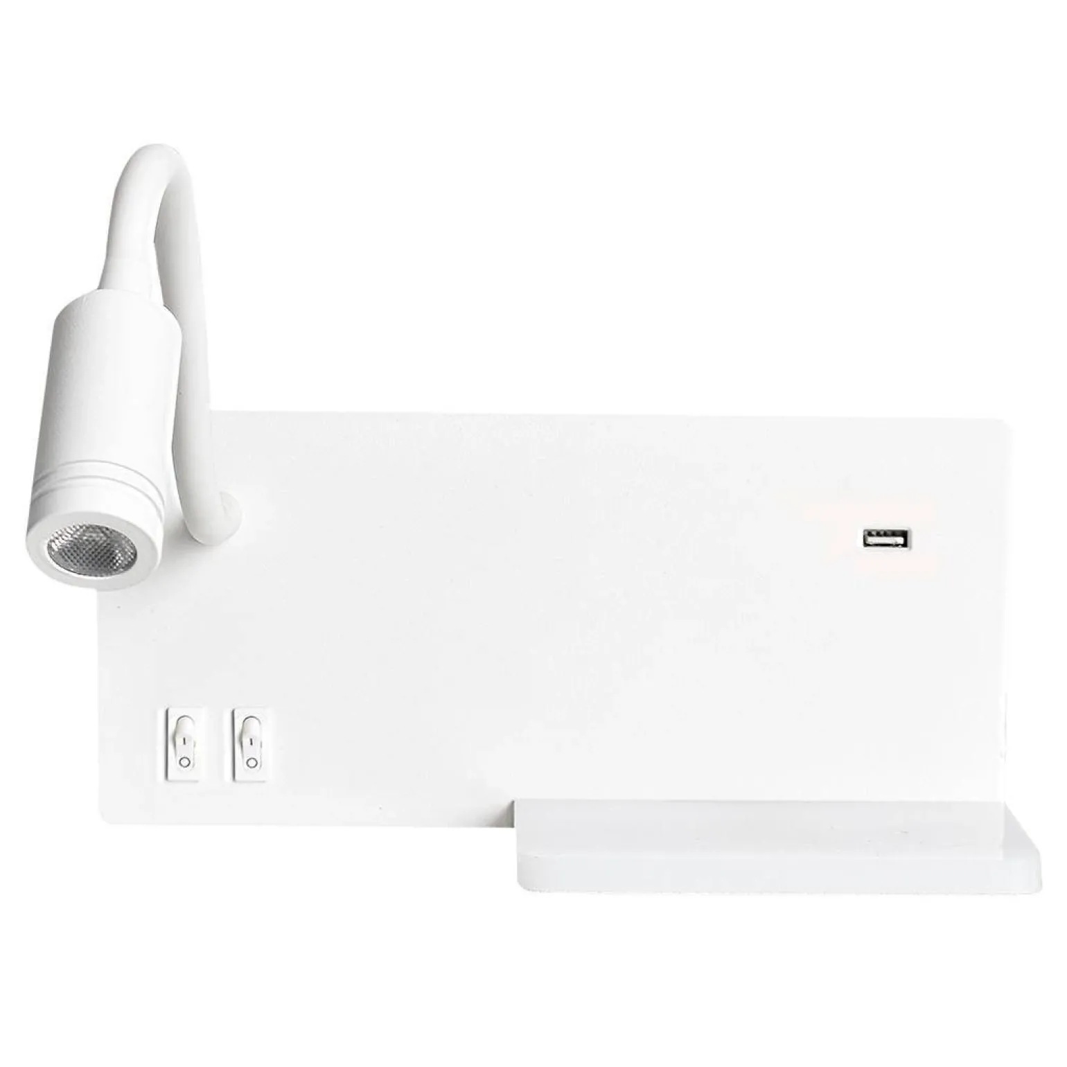 Lampa nocna z półką SHELF WHITE LED 4W+5W+2W (ML6343) - Milagro