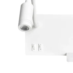 Lampa nocna z półką SHELF WHITE LED 4W+5W+2W (ML6343) - Milagro