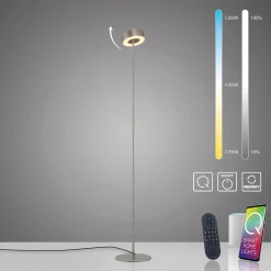 Lampa podłogowa ściemnialna, sterowana Smart ALUMINIUM (324-95) - Paul Neuhaus