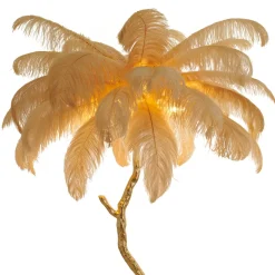 Lampa podłogowa EMU pióra beżowe 150 cm (ST-DN128-F beige) - Step into Design