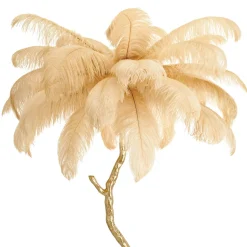 Lampa podłogowa EMU pióra beżowe 150 cm (ST-DN128-F beige) - Step into Design