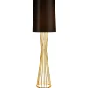 Lampa podłogowa FILO-1 czarno - złota 145 cm (MF1235) - Step into Design