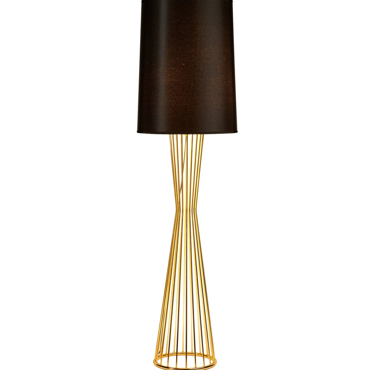 Lampa podłogowa FILO-1 czarno - złota 145 cm (MF1235) - Step into Design