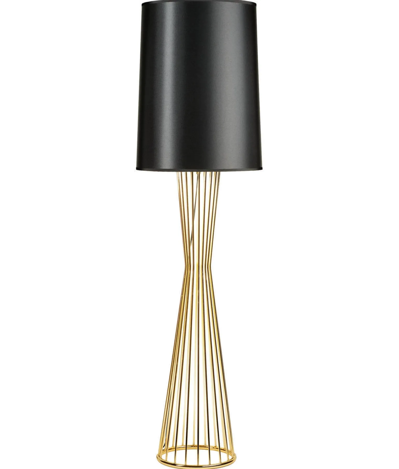Lampa podłogowa FILO-1 czarno - złota 145 cm (MF1235) - Step into Design