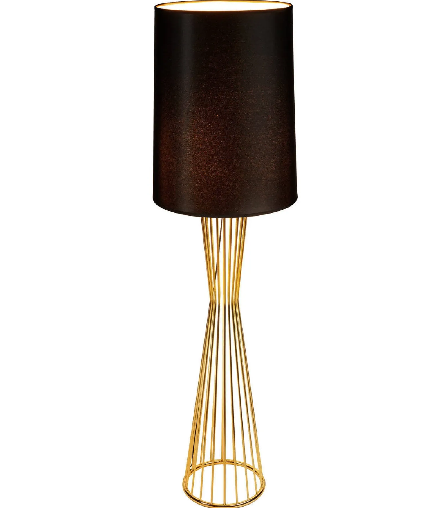 Lampa podłogowa FILO-1 czarno - złota 145 cm (MF1235) - Step into Design