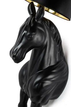 Lampa podłogowa KOŃ HORSE STAND M czarna - włókno szklane (JB001L) - King Home