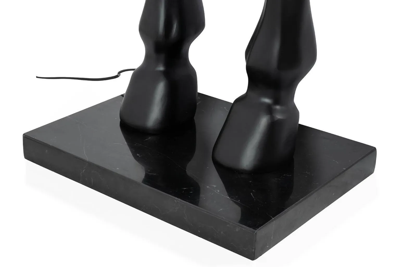 Lampa podłogowa KOŃ HORSE STAND M czarna - włókno szklane (JB001L) - King Home