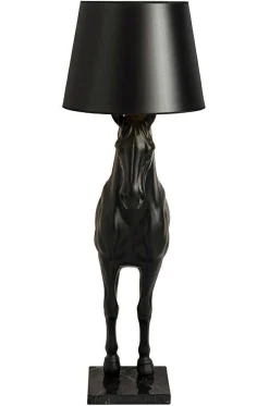 Lampa podłogowa KOŃ HORSE STAND S czarna - włókno szklane (JB001S) - King Home