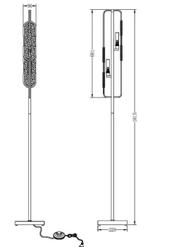 Lampa podłogowa Marmo (MOD099FL-02G) - Maytoni