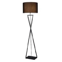 Lampa podłogowa Sand Glass czarna (Abigali-FSG-B-E27)