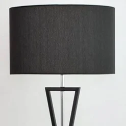 Lampa podłogowa Sand Glass czarna (Abigali-FSG-B-E27)