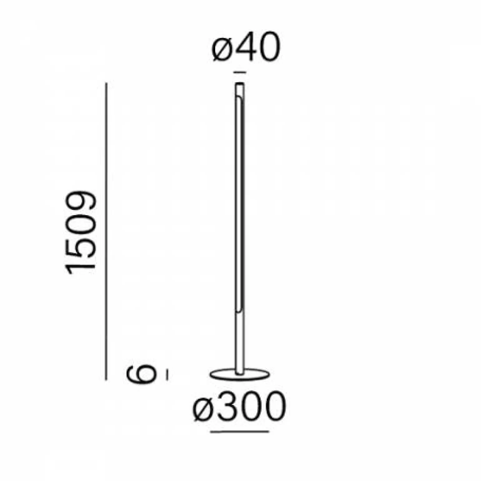 Lampa podłogowa THIN TUBE LED SZARA (26551-L930-D9-00-84) - Aqform