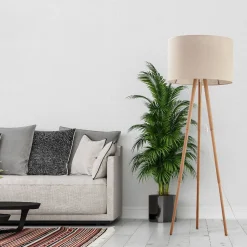 Lampa podłogowa TOKYO 1 PŁ SOSNA/LEN (5288) - TK Lighting