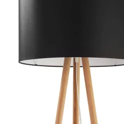 Lampa podłogowa TOKYO 1 PŁ SOSNA/CZARNY (5298) - TK Lighting