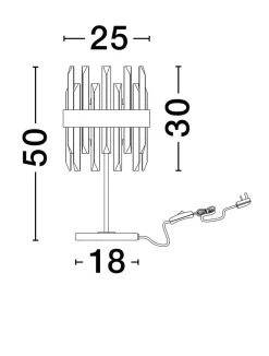 Lampa podłogowa wewnętrzna CHOLULA (LE44725) - Luces Exclusivas