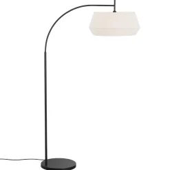 Lampa podłogowa z bawełnianym abażurem DICTE Nordlux E27 60W Tekstylia Biały