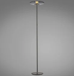 Lampa podłogowa z dotykowym ściemniaczem PURE VITRUM SZARY (481-15) - Paul Neuhaus