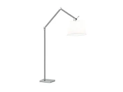 Lampa podłogowa Zyta L Floor stelaż aluminium AZ 2310 + AZ 2605 klosz biały | white - średnica 36 - Azzardo