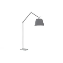 Lampa podłogowa Zyta L Floor stelaż aluminium AZ 2310 + AZ 2604 klosz grey | szary - średnica 36 - Azzardo