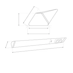 Lampa Podszafkowa Dual 18W 4000K + Gniazda 230V (EKB1445) - Eko-Light