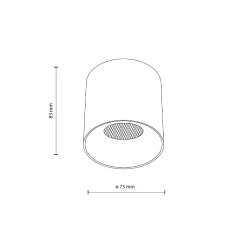 Lampa przysufitowa BLAZE WHITE CCT 12W (18157) - TK Lighting