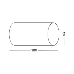 Lampa Schodowa LESEL 002 (100201103) - Elkim Lighting